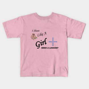 Marbles - Shoot like a Girl Kids T-Shirt